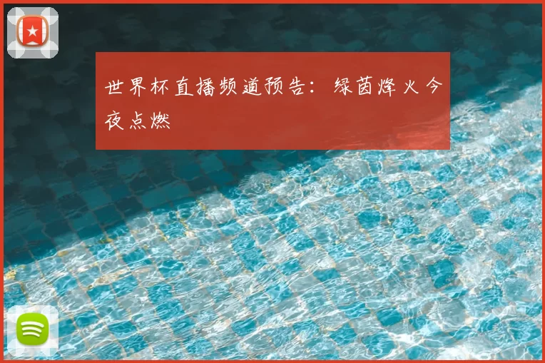 世界杯直播频道预告：绿茵烽火今夜点燃